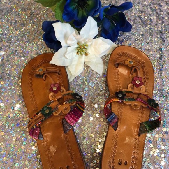 Sandals Flip Flops New Shoes For Women Casual Leather Comfortable Summers - Picture 4 of 8